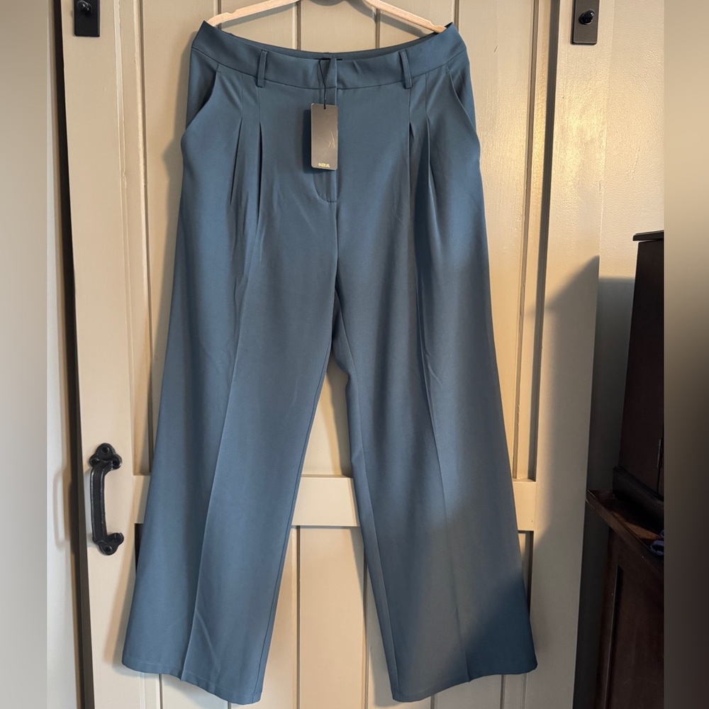 Shinestar Wide Leg Blue Pants